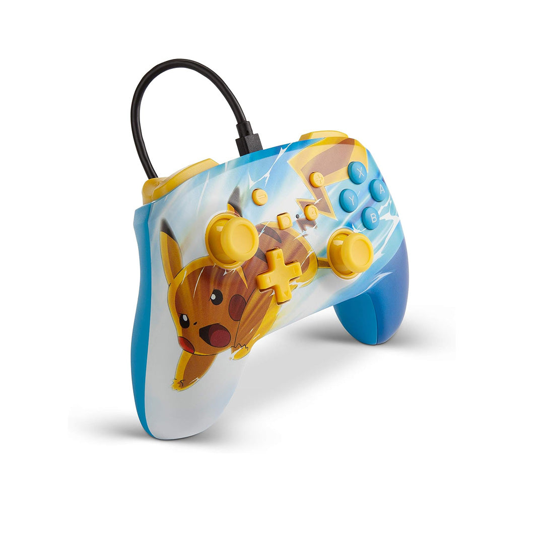 Pikachu Charge Pokemon Enhanced Wired Controller for Nintendo Switch