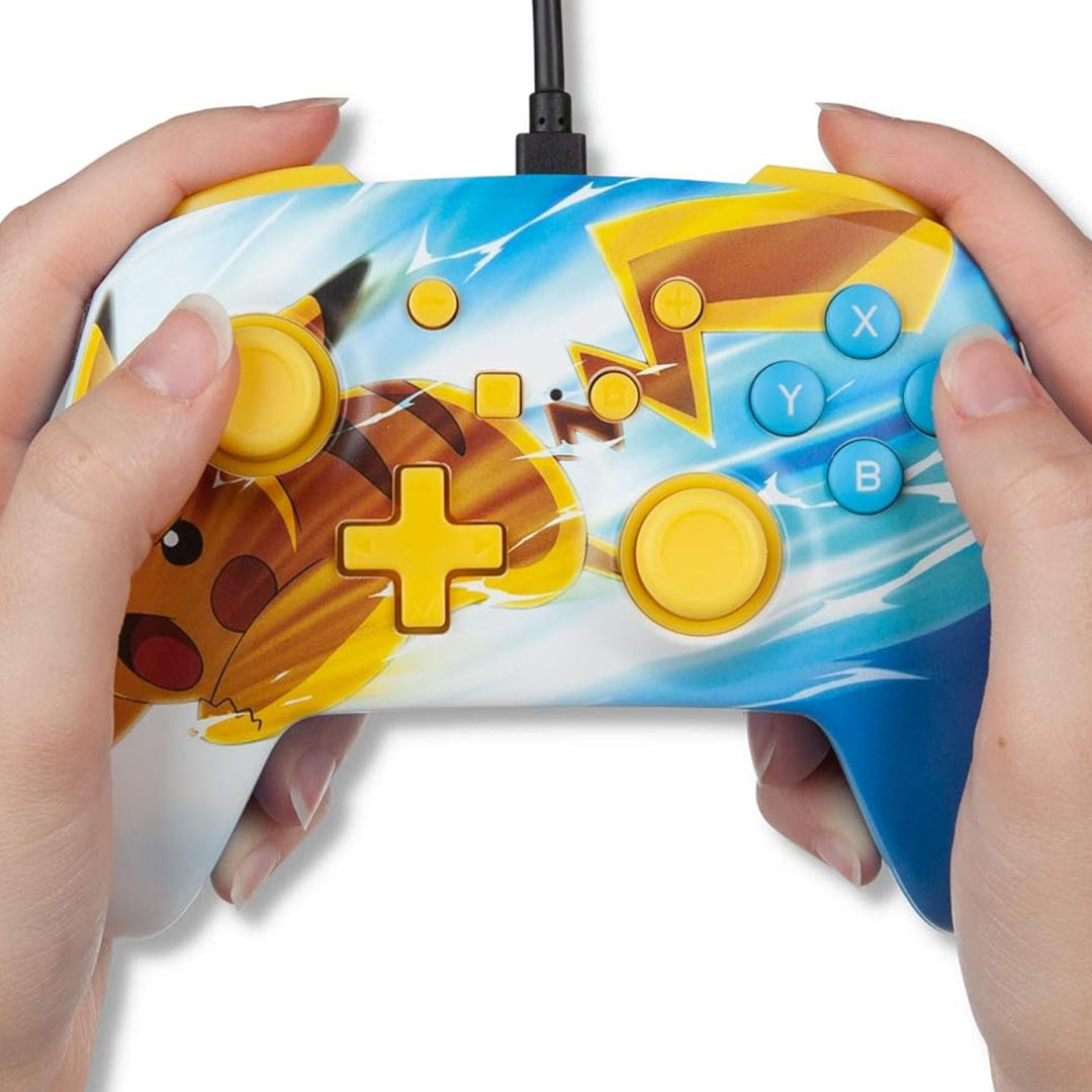 Pikachu Charge Pokemon Enhanced Wired Controller for Nintendo Switch