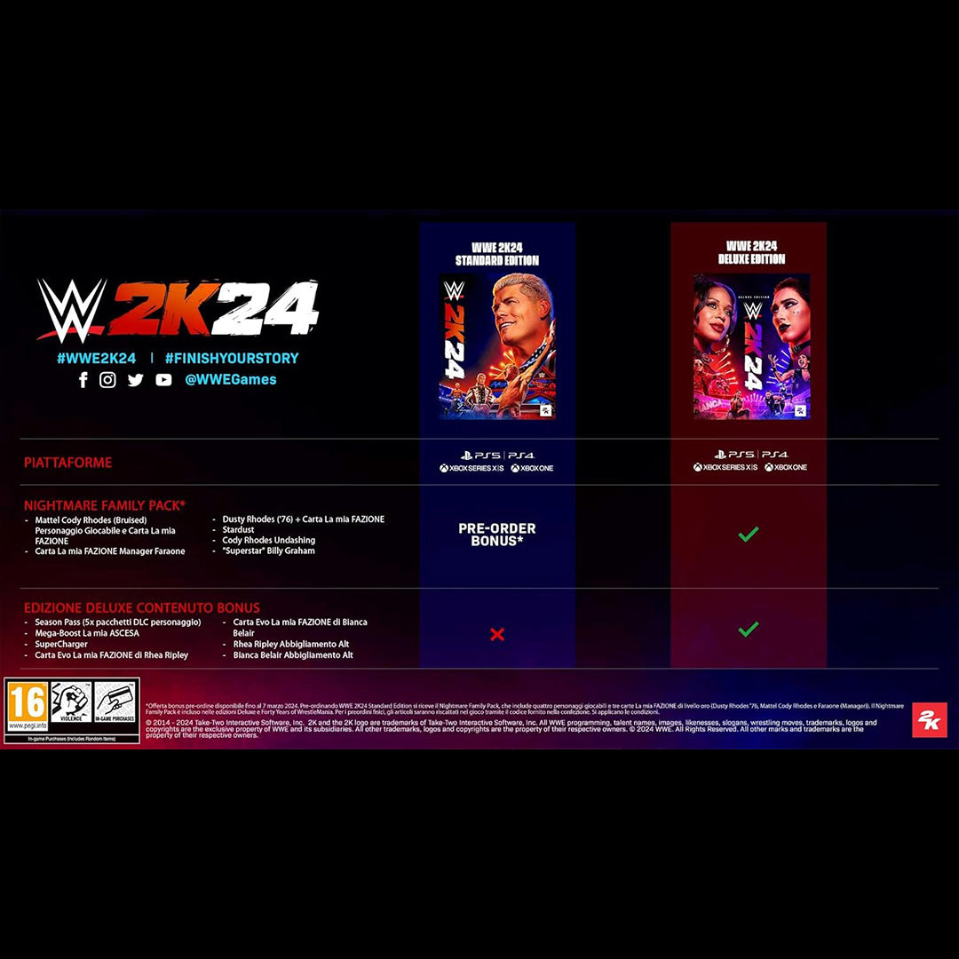 WWE 2K24 Deluxe Edition - PS4